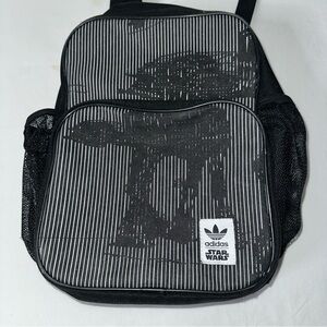 Adidas Star Wars Striped Black Backpack featuring AT AT Walker
